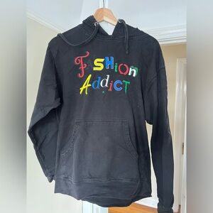 ironic fashion addict hoodie